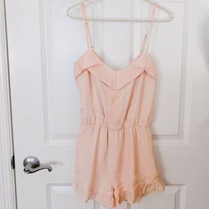 Adorable Blush Ruffle Romper